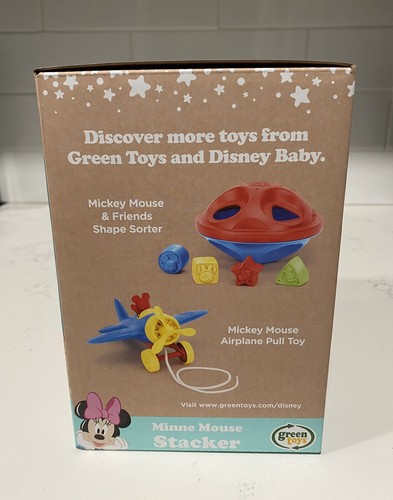 Baby Minnie Mouse Stacker Toy 6m+ Made in USA BPA Free by Green Toys Disney - Picture 4 of 7