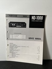 NIKKO ND-1000 Service Manual