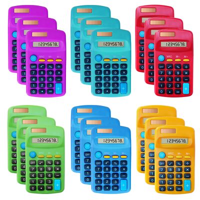 18 Pack Basic Calculators for Students Pocket Calculator Bulk Classroom Mini ...