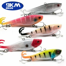 9KM 5Pcs Set Soft Fishing Lures with hook 6.8cm 14g Jig Head Swim Lures With Box
