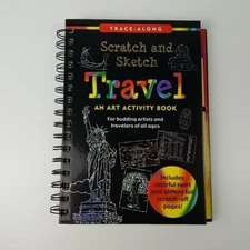 Scratch & Sketch Travel (Trace Along) An Art Activity Book by Peter Pauper Press