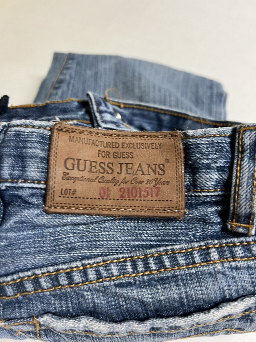 Vintage Blue Jeans Kids Youth Size 7 Guess Distressed Denim | eBay