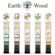 EARTH & WOOD Incense Sticks 11" Variety Pack Bulk 500 Wholesale Set Hand Dipped