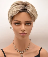 LACE FRONT MONOTOPPER VOLUME 6 TOPPER BelleTress CLEARANCE Cookies N Cream Blond