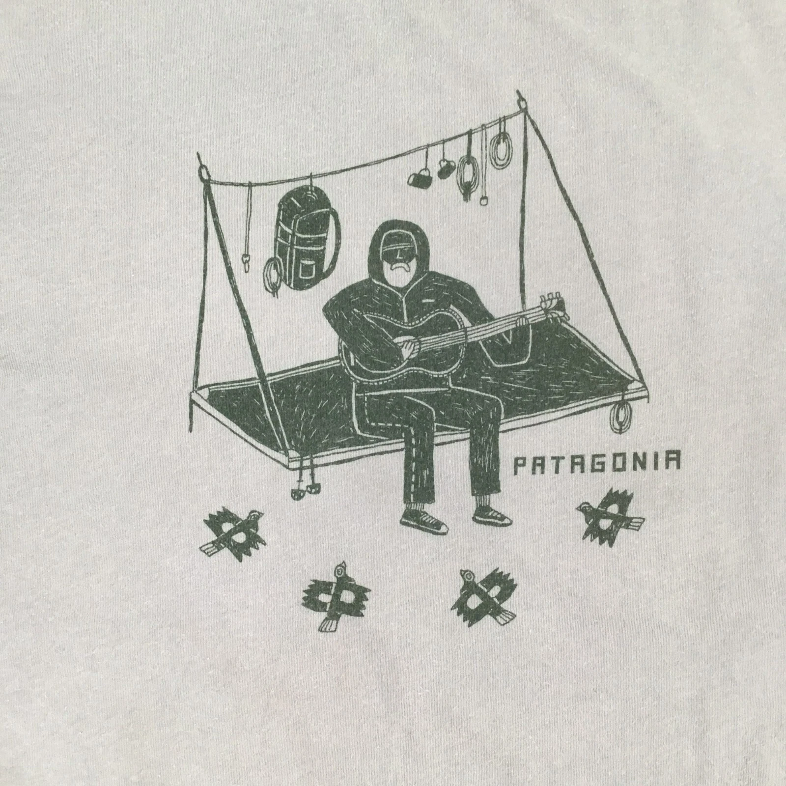 patagonia graphic tee camping in ventura usa made shirt