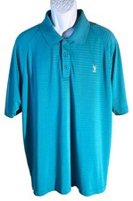 UNDER ARMOUR Men's Short Sleeve Button Polo Shirt Blue XL