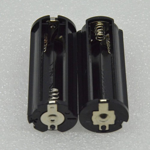 2PCS Plastic Cylindrical 3 AAA Battery Holder Adapter Case Box For ...