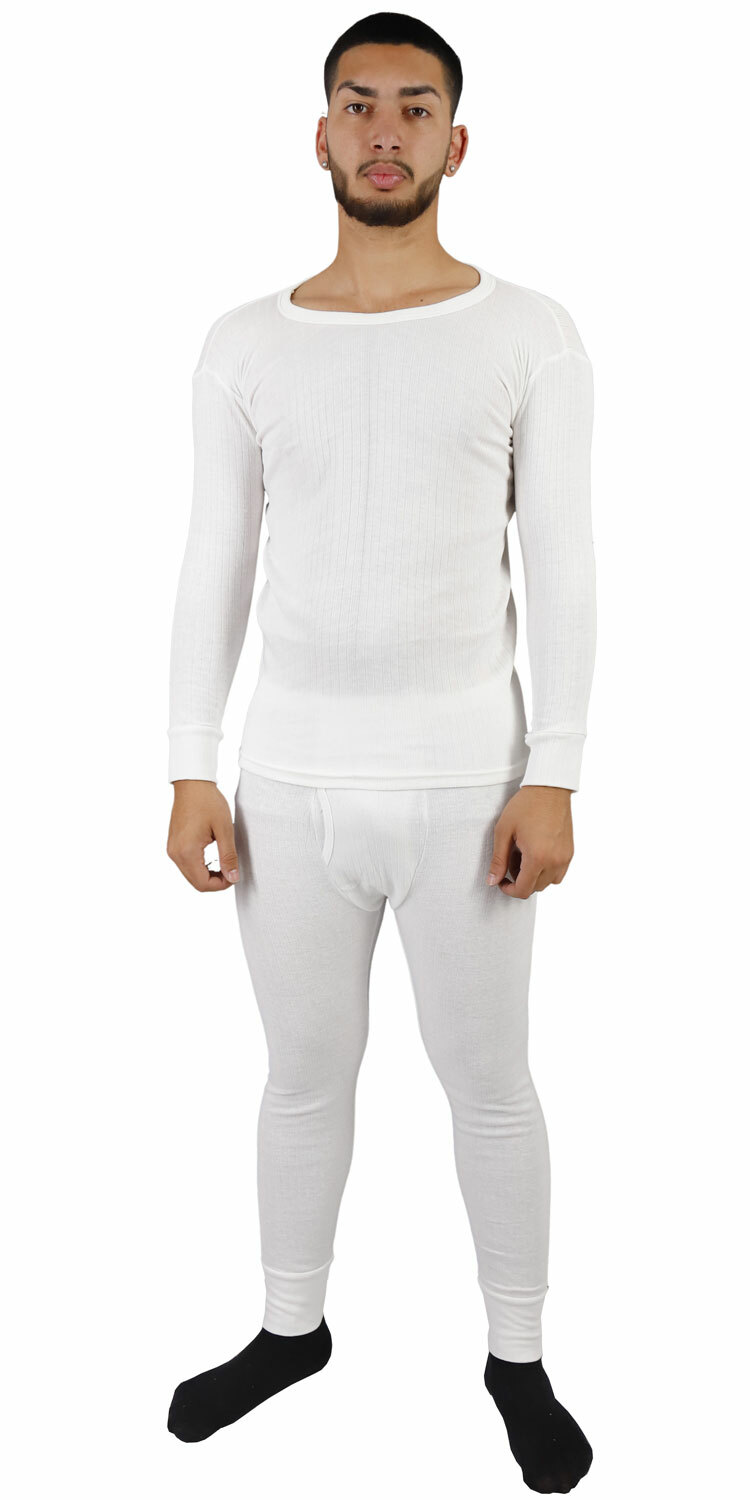 Set T-shirt E Pantaloni Uomo Comodi Termici Lunghi Johns Pile Caldi