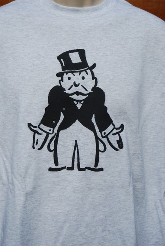 Broke Monopoly Man retro graphic art mens 100% Cotton T Shirt , S,M,L XL, - Picture 3 of 3