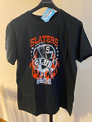 Nerd Block Buffy SLAYERS CLUB T-Shirt Size L Black Vampire Hunter