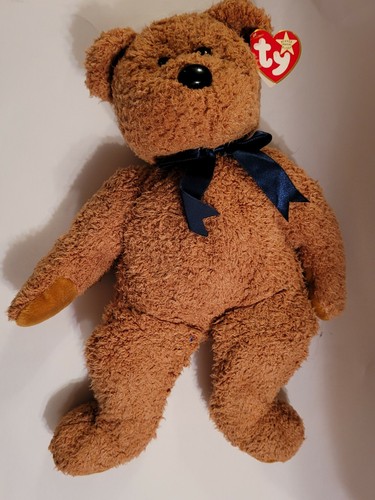 Floppy TY Large Beanie "FUZZ" Plush Stuffed Toy Bear 1998 (TUSH TAG 1999)Cuddly - Picture 5 of 6