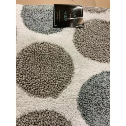 Avanti Home Dotted Circles Bath Rug 20in x 30in 100% Cotton Pile - Image 3 of 3