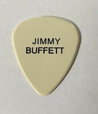 Vintage Jimmy Buffett Single-Sided Off-White Tour Guitar Pick