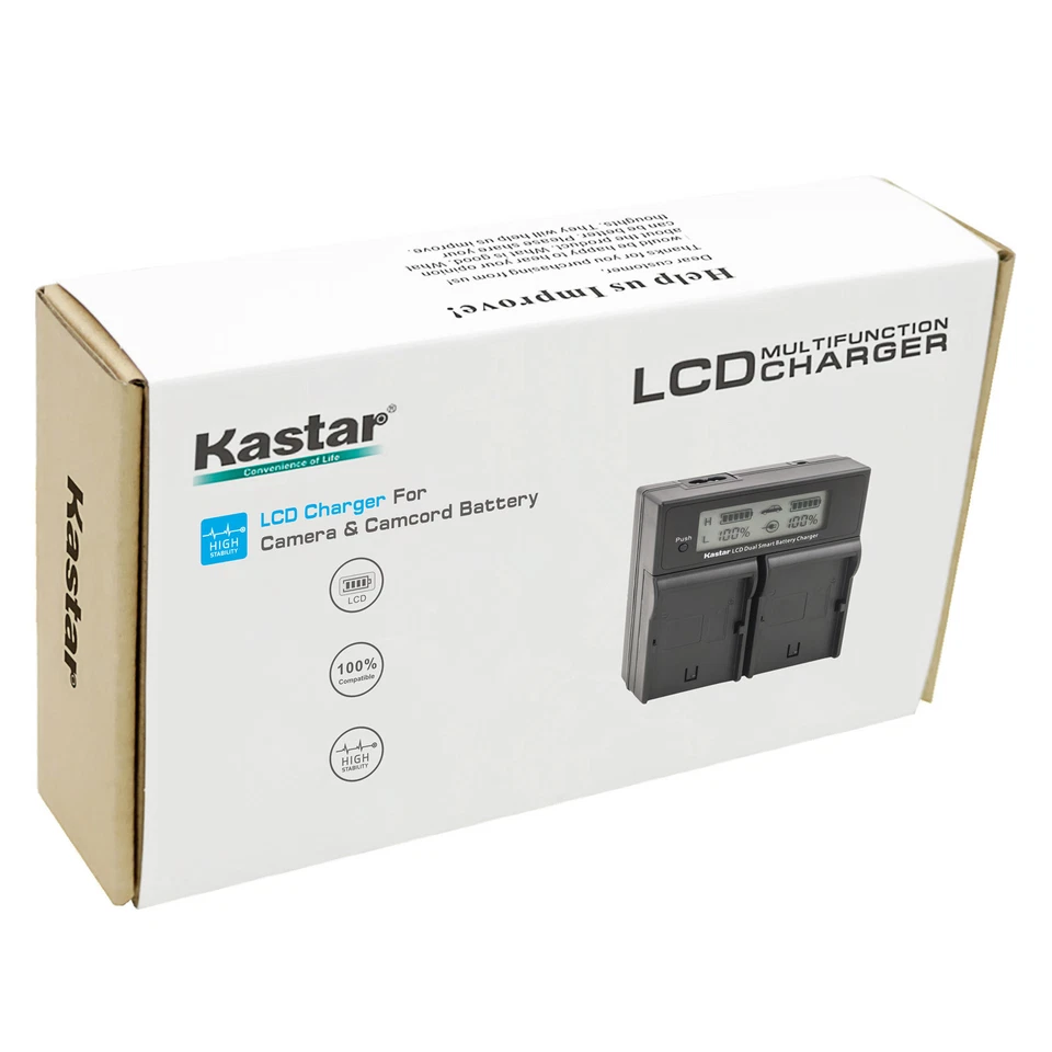 Kastar LCD Dual Fast Charger for Fujifilm NP-T125 BC-T125 GFX 50S GFX50S Camera - Image 4 of 4