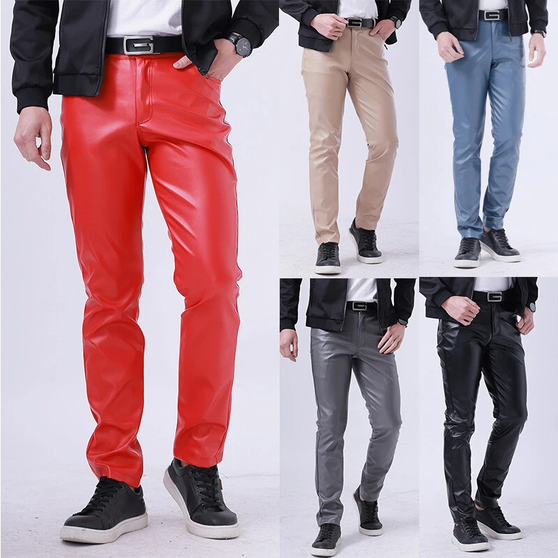 Pantaloni pelle top uomo ebay