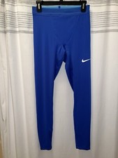 Nike Mens 3XL Pro Elite Blue Team Long Running Tights Made