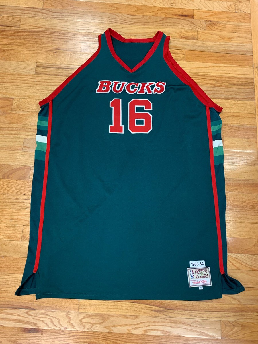 mitchell ness milwaukee bucks 1983 1984 lanier NBA green retro