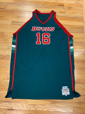 mitchell ness milwaukee bucks 1983 1984 lanier NBA green retro
