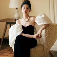 Noble Evening Formal Party Ball Gown Prom Bridesmaid Host Slim Dress TSJY19901