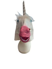 Unicorn Mask Adult Sized Over the Head Cosplay Halloween Costume Latex Rubber