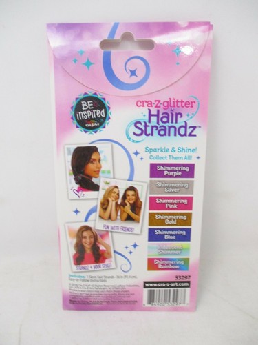 Cra-Z-Art Cra-Z-Glitter Hair Strandz - Shimmering Rainbow - Picture 2 of 3