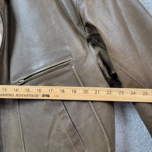 Vintage Excelled Leder Bomberjacke Herren XL Braun - Bild 4 von 16