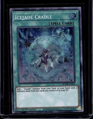 Yugioh card 1st Edition BODE-EN056 Icejade Cradle Near Mint | eBay