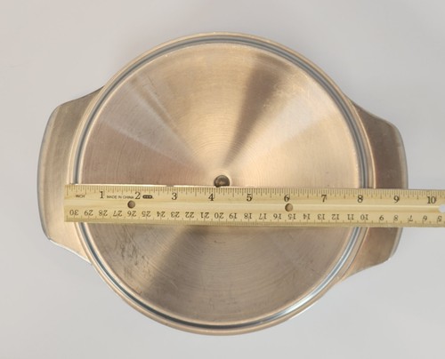 Pentola e coperchio acciaio inox Selandia Svizzera Danimarca modello chiave greca vintage usato in ottime condizioni - Foto 14 di 17