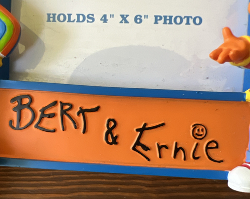 Sesame Street Bert & Ernie 3D Picture Frame 4x6 Photo Sesame Workshop! Rare - Picture 5 of 12