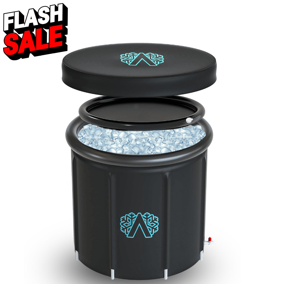 Baño de hielo grande 420L - Bañera inflable de terapia de agua fría - Cápsula de inmersión compacta