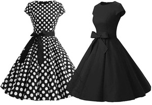 Damen Rockabilly Kleider Petticoat 50er Jahre Vintage Freizeit Party Skater K2 Ebay 