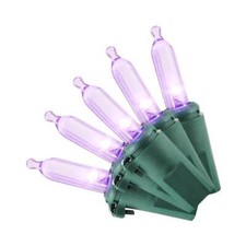 Home Accents Holiday 100-Count Purple Mini LED Christmas Halloween String Lights