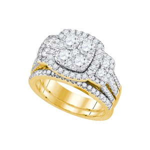 2-Ct-Diamond-Bridal-Wedding-Set-14k-Yellow-Gold