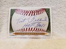 AWESOME Pat Gillick HOF 2011 AUTO'D Baseball Signature Card, Atlanta Braves NICE