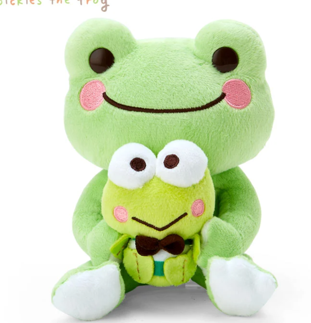 KeroKeroKeroppi ぬいぐるみ マスコット Sanrio Kerokerokeroppi x Pickles the Frog Plush doll Set H16cm