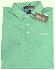 RLX Polo Ralph Lauren Green Heather Short Sleeve Wicking Shirt UPF 50 98