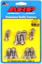 Arp 434-1804 Sbc Chevy 1-pc Ss Hex Oil Pan Gasket Bolt Kit
