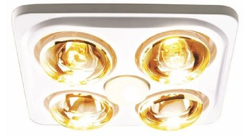 HPM 3-IN-1 BATHROOM HEAT LAMP LIGHT u0026 EXHAUST FAN 4x275W 240V Ducted, White  | eBay