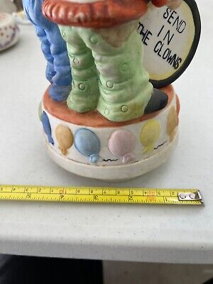 Vintage 1970s ALBERT E PRICE Porcelain Clown Music Box Vintage 1970s ALBERT E PRICE Porcelain Clown Music Box