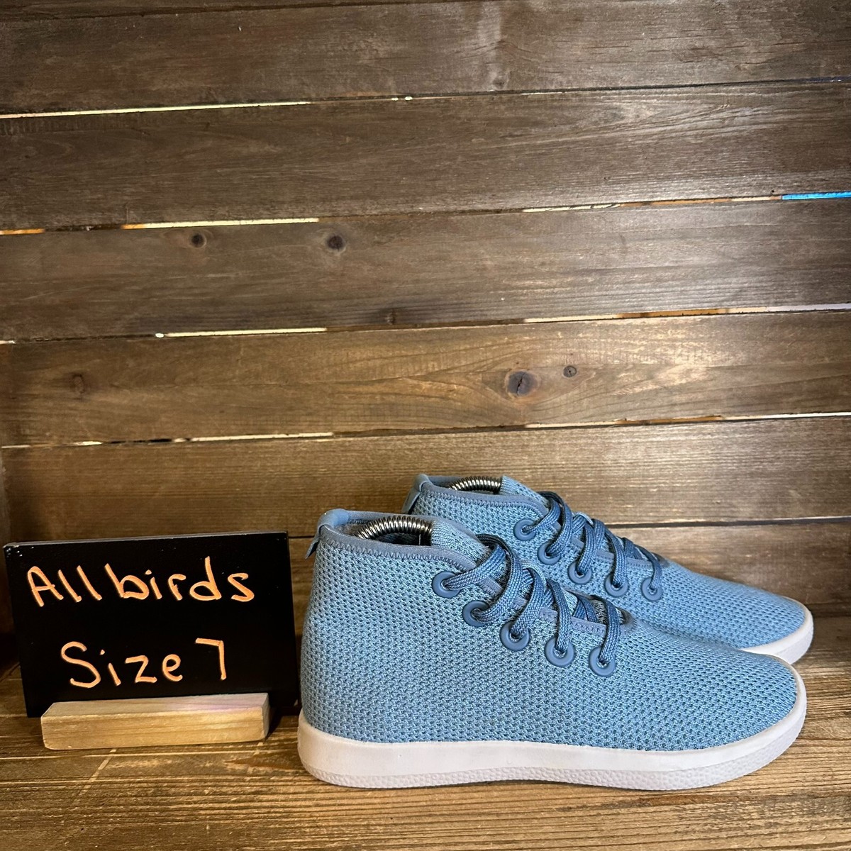Womens Allbirds Tree Topper Blue Mesh Casual High Top 