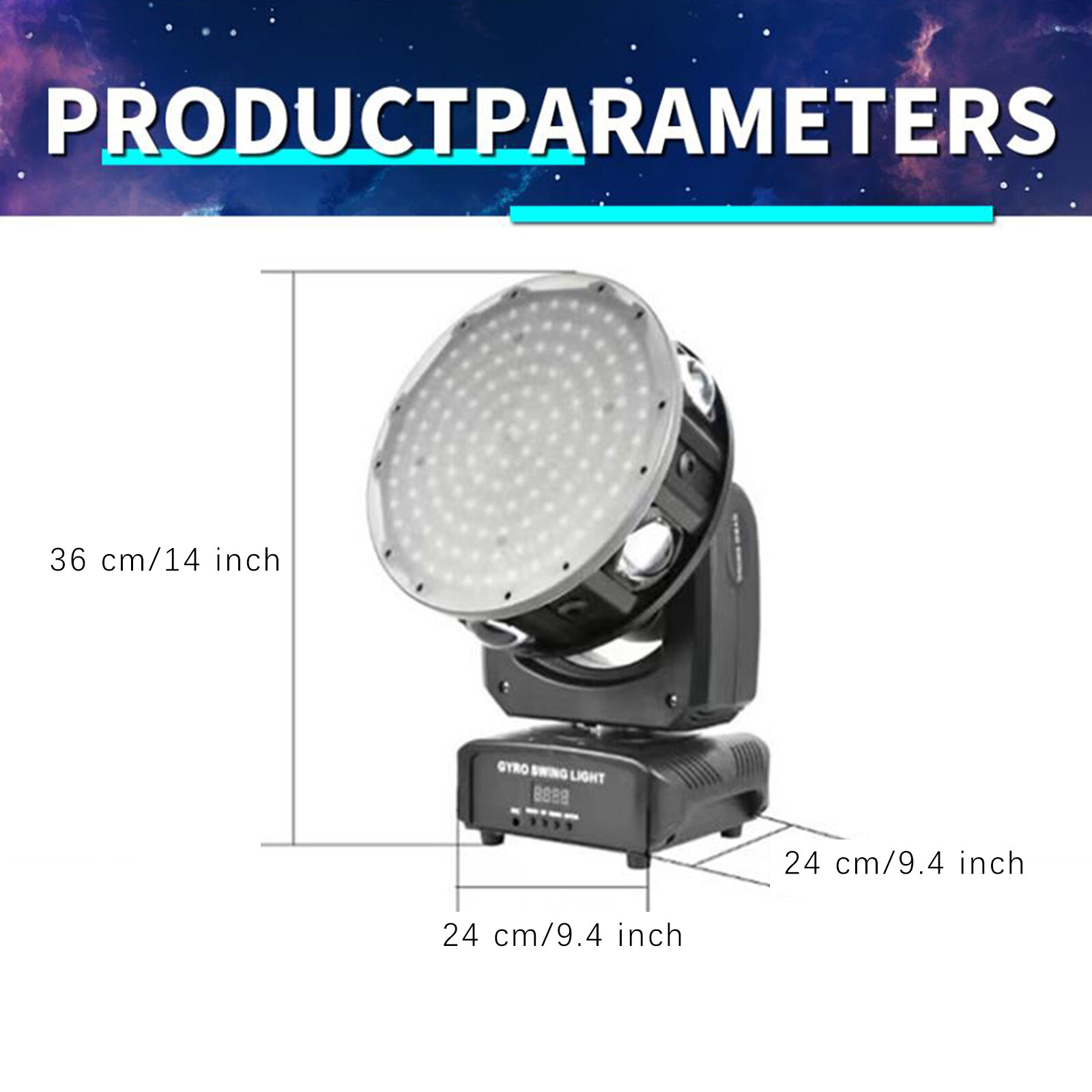 138LED Laser Moving Head Beam Light Stage Party Disco DJ RGBW Lighting DMX512 Falak Tayyeb