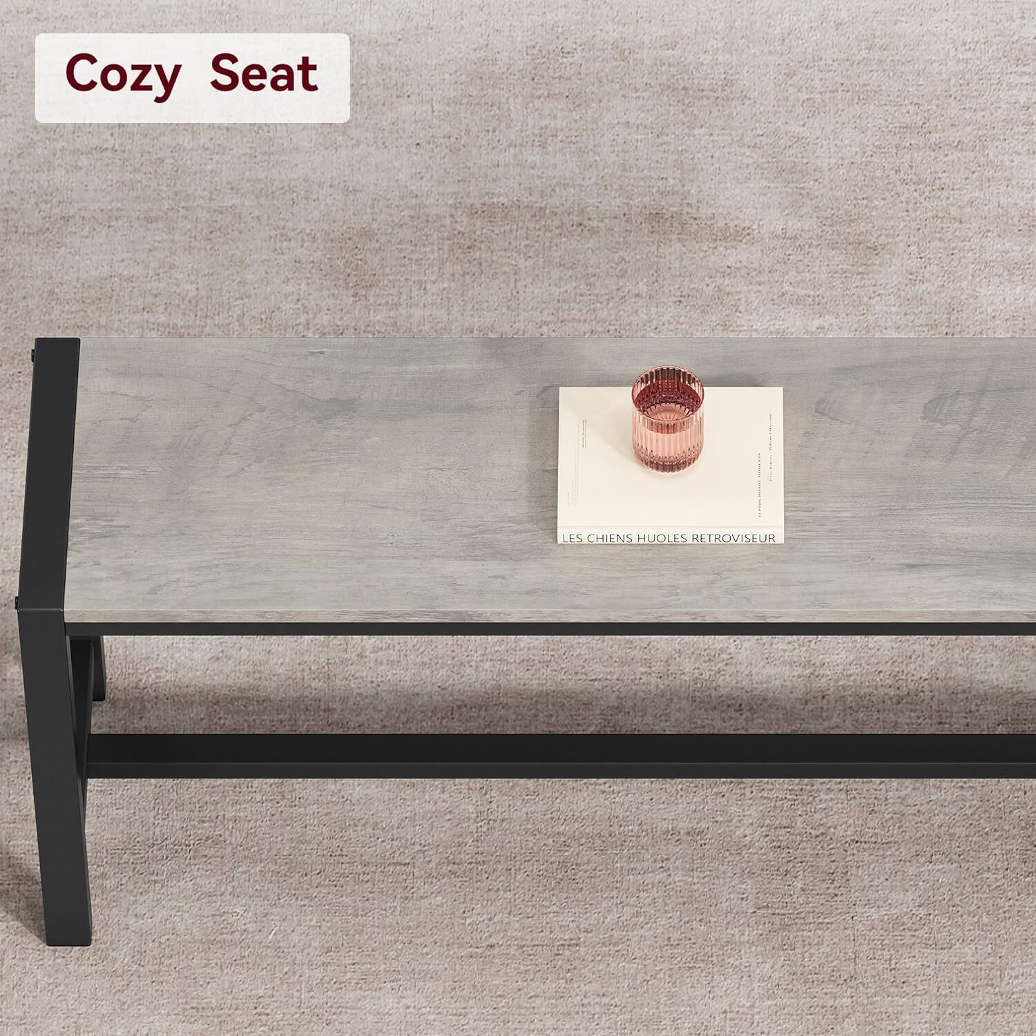 Kitchen Dining Table Set for 4 People Dinner Table with 2 Bench for Dining Room