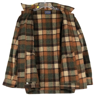 Vintage Pendleton Mackinaw Cruiser Jacket Mens M Wool USA Plaid