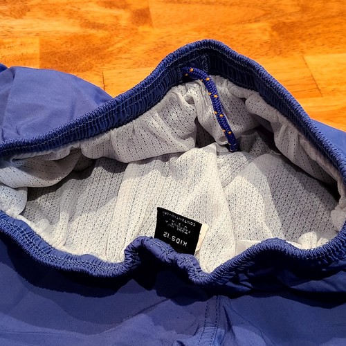 Vintage 90's Patagonia Baggies Lined Shorts Nylon Made In USA Boy's Sz 12 Blue - Picture 6 of 11