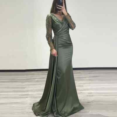arabic mermaid dress Save Big on Bulk Vintage High Neck Arabic Mermaid Wedding Dresses Long  Sleeves Crystal Beads Mermaid Long Train African Bridal Gowns Vestido De  Novia 2021
