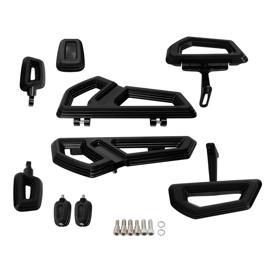 Pedal de freno clavijas estriberas de pasajero apto para Harley Road Glide 2000-2024 Foto 2 de 4