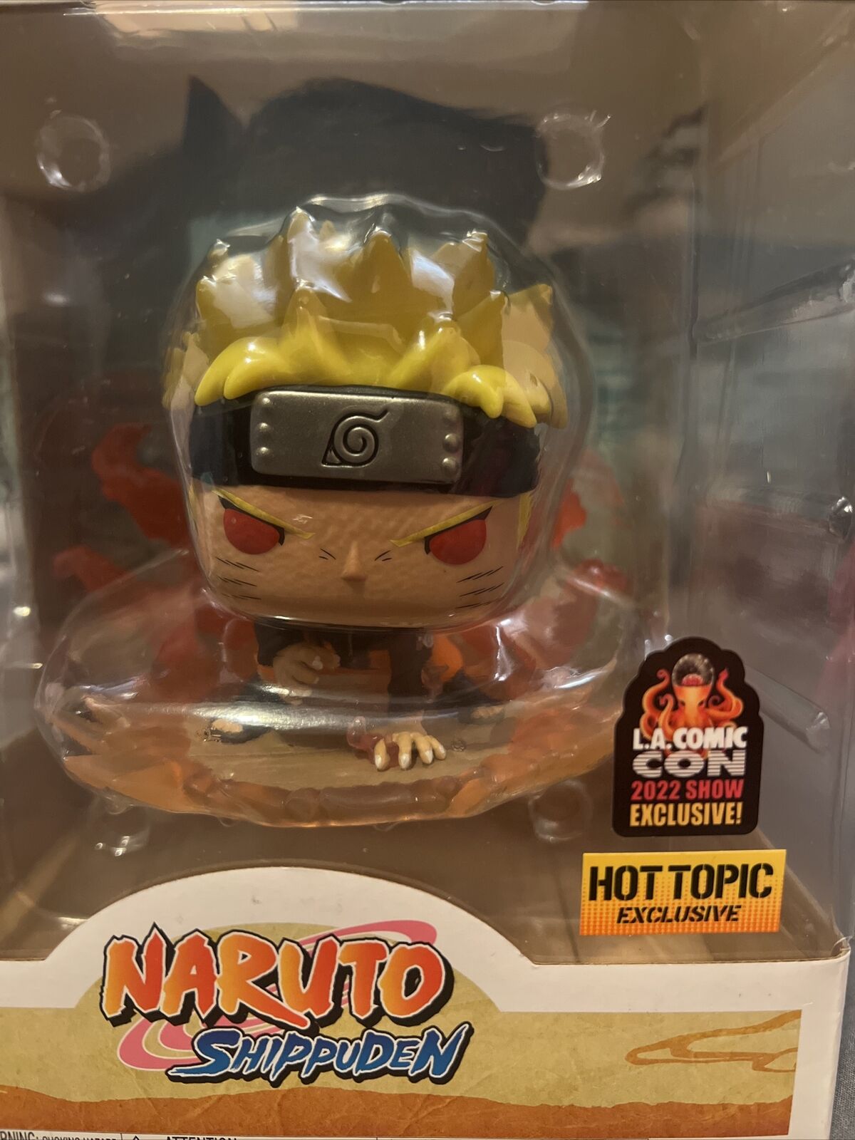 Funko Pop! Deluxe Naruto Shippuden Naruto Uzumaki as Nine Tails 2022 LACC  Hot Topic Exclusive Figure #1233 - US