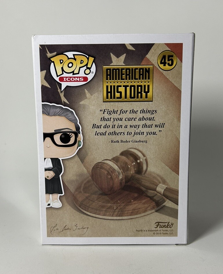 Funko Pop! Ruth Bader Ginsburg: Figura In Vinile Da Collezione, Regalo Unico Per Fan E Collezionisti.