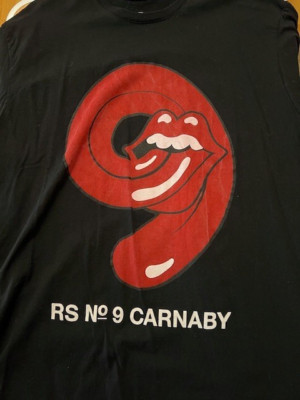 ROLLING STONES RS No 9 CARNABY Off. Merchandise XXL Schwarz Tongue Logo NEU
