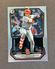 JJ Wetherholt 2026 Bowman Prospect BP-115 Platinum Rainbow Foil 1/1 CARDINALS